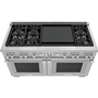Thermador 60-Inch Freestanding Dual-Fuel Range With Extralow® Burners - PRD606WEG