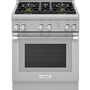 Thermador 30-Inch Freestanding Dual Fuel Range With Star® Burner - PRD304WHC