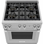 Thermador 30-Inch Freestanding Dual Fuel Range With Star® Burner - PRD304WHC