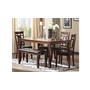 Bennox Dining Room Table and Chairs with Bench - Set of 6 by Ashley - D384-325