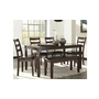 Coviar Dining Room Table and Chairs with Bench - Set of 6 by Ashley - D385-325