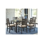 Rokane Dining Room Table and Chairs - Set of 7 by Ashley - D397-425