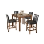 Theo Counter Height Dining Room Table and Bar Stools - Set of 5 by Ashley - D158-233