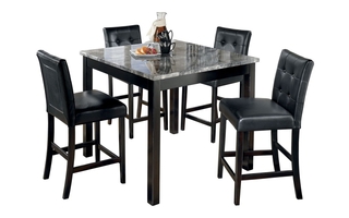 Maysville Counter Height Dining Room Table and Bar Stools - Set of 5 by Ashley - D154-223