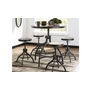 Odium Counter Height Dining Room Table and Bar Stools - Set of 5 by Ashley - D284-223