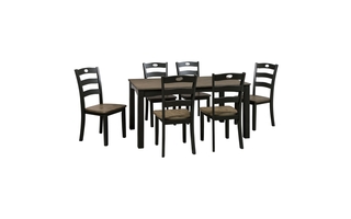 Froshburg Dining Room Table and Chairs - Set of 7 by Ashley - D338-425