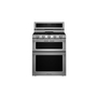 KitchenAid 30 in. 5 Burner Dual Fuel Double Oven Convection Range - KFDD500ESS