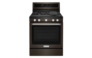 KitchenAid 30 in. 5-Burner Gas Convection Range - KFGG500EBS