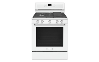 KitchenAid 30 in. 5-Burner Gas Convection Range - KFGG500EWH