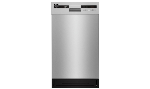 Whirlpool 18 inch hot sale dishwasher stainless steel