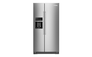 KitchenAid 22.6 cu ft. Side-by-Side Refrigerator with Exterior Ice and Water KitchenAid - KRSC703HPS