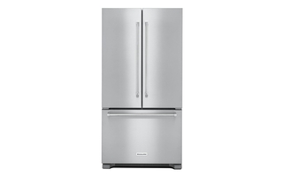 KitchenAid 22 cu. ft. Counter Depth French Door Refrigerator with Interior Dispense - KRFC302ESS