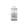 KitchenAid Stainless Steel French Door Refrigerator 24.2 cu. ft. - KBFN502EBS