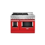 KitchenAid 48 in. Smart Commercial-Style Gas Range with Griddle - KFGC558JPA