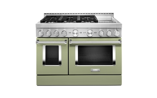 KitchenAid 48 in. Smart Commercial-Style Gas Range with Griddle - KFGC558JAV