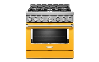 KitchenAid 36 in. Smart Commercial-Style Gas Range with 6 Burners - KFGC506JYP