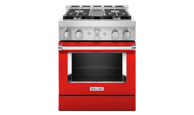 KitchenAid 30 in. Smart Commercial-Style Gas Range with 4 Burners - KFGC500JPA