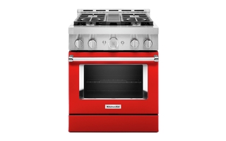 KitchenAid 30 in. Smart Commercial-Style Gas Range with 4 Burners - KFGC500JPA