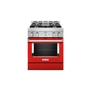 KitchenAid 30 in. Smart Commercial-Style Gas Range with 4 Burners - KFGC500JPA