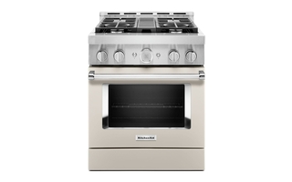 KitchenAid 30 in. Smart Commercial-Style Gas Range with 4 Burners - KFGC500JMH