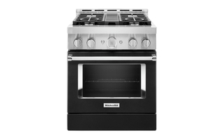 KitchenAid 30 in. Smart Commercial-Style Gas Range with 4 Burners - KFGC500JBK