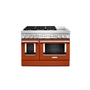 KitchenAid 48 in. Smart Commercial-Style Dual Fuel Range with Griddle - KFDC558JSC