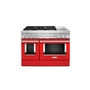 KitchenAid 48 in. Smart Commercial-Style Dual Fuel Range with Griddle - KFDC558JPA