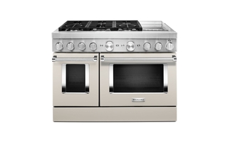 KitchenAid 48 in. Smart Commercial-Style Dual Fuel Range with Griddle - KFDC558JMH