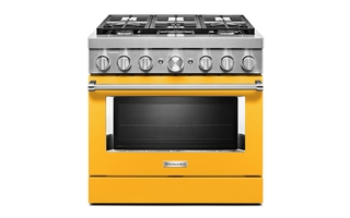 KitchenAid 36 in. Smart Commercial-Style Dual Fuel Range with 6 Burners - KFDC506JYP