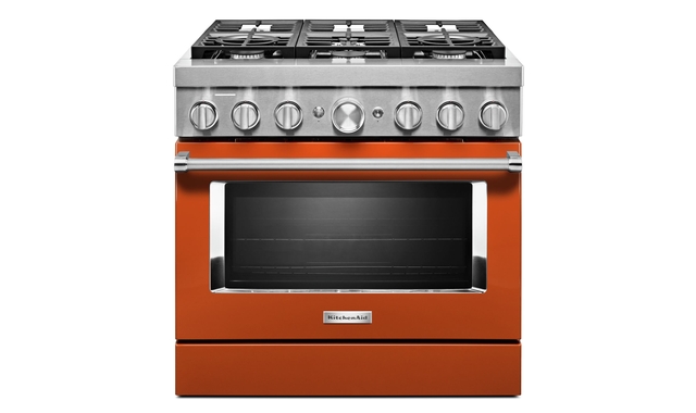 KitchenAid 36 in. Smart Commercial-Style Dual Fuel Range with 6 Burners - KFDC506JSC