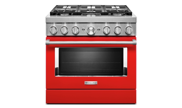 KitchenAid 36 in. Smart Commercial-Style Dual Fuel Range with 6 Burners - KFDC506JPA