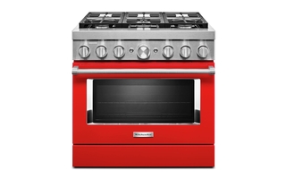 KitchenAid 36 in. Smart Commercial-Style Dual Fuel Range with 6 Burners - KFDC506JPA