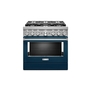 KitchenAid 36 in. Smart Commercial-Style Dual Fuel Range with 6 Burners - KFDC506JIB