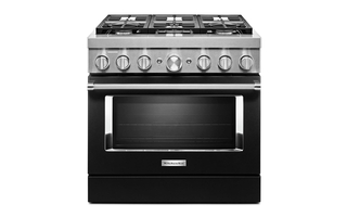 KitchenAid 36 in. Smart Commercial-Style Dual Fuel Range with 6 Burners - KFDC506JBK