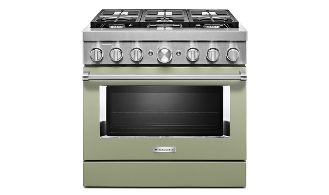 KitchenAid 36 in. Smart Commercial-Style Dual Fuel Range with 6 Burners - KFDC506JAV