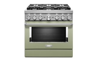 KitchenAid 36 in. Smart Commercial-Style Dual Fuel Range with 6 Burners - KFDC506JAV