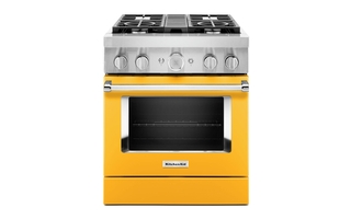 KitchenAid 30 in. Smart Commercial-Style Dual Fuel Range with 4 Burners - KFDC500JYP