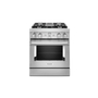 KitchenAid 30 in. Smart Commercial-Style Dual Fuel Range with 4 Burners - KFDC500JSS