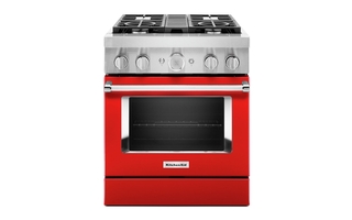 KitchenAid 30 in. Smart Commercial-Style Dual Fuel Range with 4 Burners - KFDC500JPA