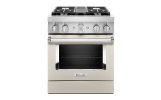 KitchenAid 30 in. Smart Commercial-Style Dual Fuel Range with 4 Burners - KFDC500JMH