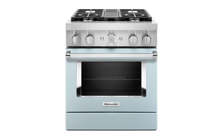 KitchenAid 30 in. Smart Commercial-Style Dual Fuel Range with 4 Burners - KFDC500JMB