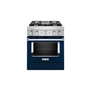 KitchenAid 30 in. Smart Commercial-Style Dual Fuel Range with 4 Burners - KFDC500JIB