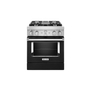 KitchenAid 30 in. Smart Commercial-Style Dual Fuel Range with 4 Burners - KFDC500JBK