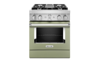 KitchenAid 30 in. Smart Commercial-Style Dual Fuel Range with 4 Burners - KFDC500JAV