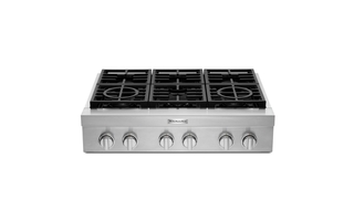 KitchenAid 36 in. 6-Burner Commercial-Style Gas Rangetop - KCGC506JSS