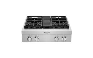 KitchenAid 30 in. 4-Burner Commercial-Style Gas Rangetop - KCGC500JSS