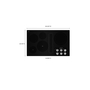 KitchenAid 36 in. Electric Downdraft Cooktop with 5 Elements - KCED606GBL