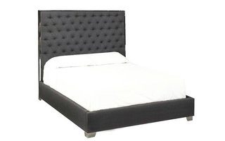 Kroma Grey Fabric Queen Bed
