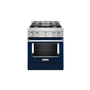 KitchenAid 30 in. Smart Commercial-Style Gas Range with 4 Burners - KFGC500JIB