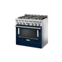 KitchenAid 36 in. Smart Commercial-Style Gas Range with 6 Burners - KFGC506JIB